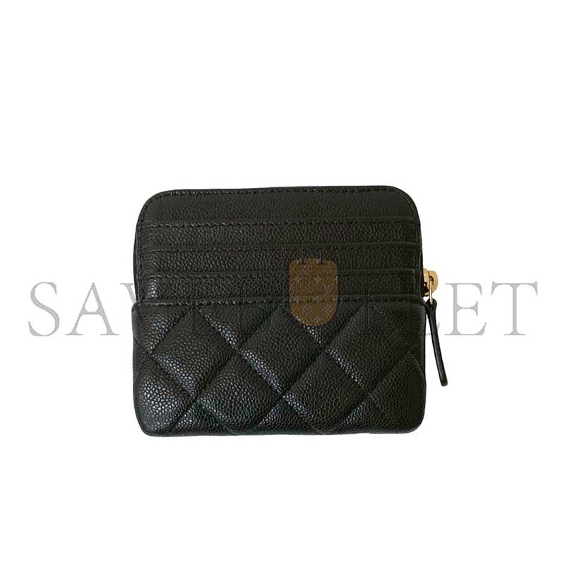 Ch**el grained calfskin coin purse coin case (11*9.5*1.5cm)